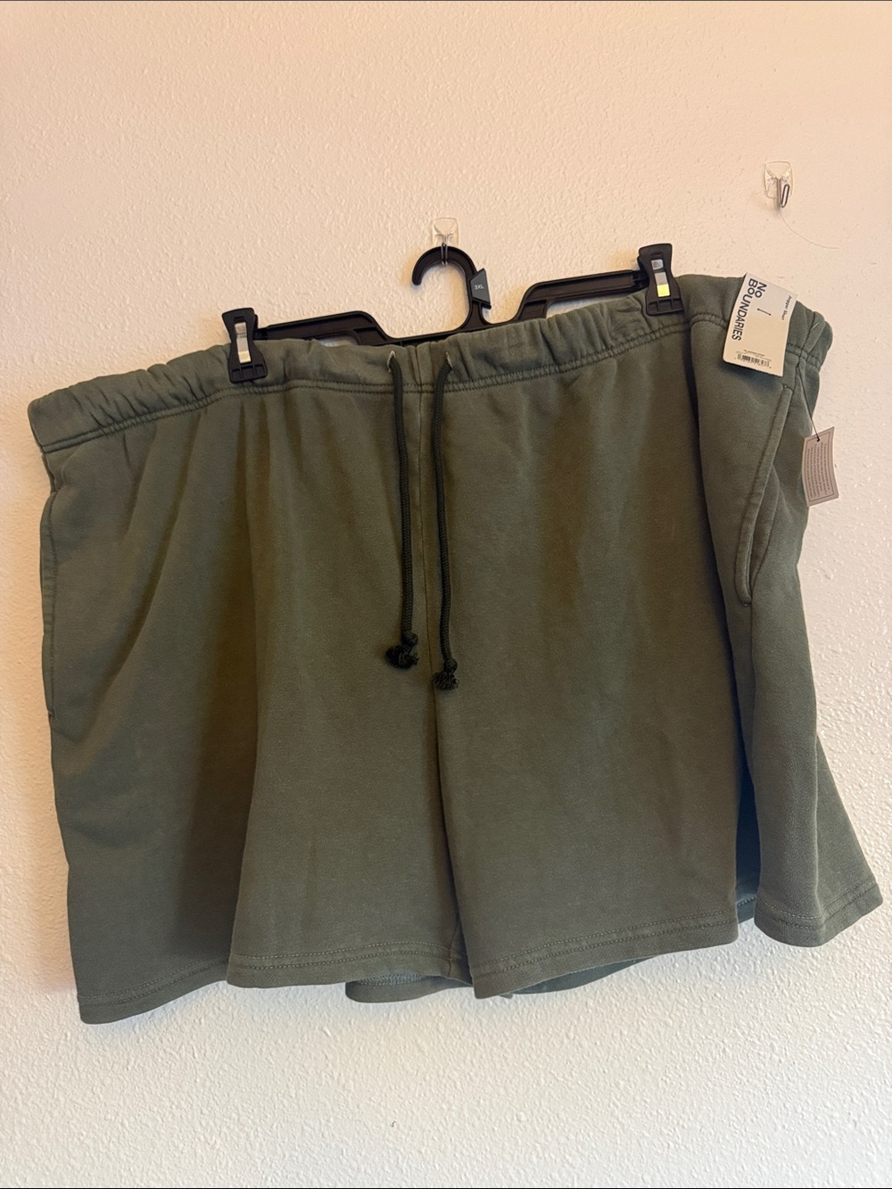 Men's Olive Green Drawstring Shorts 3XL